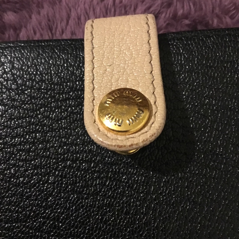 Vintage Authentic Miu Miu Black Accordion Card Ho… - image 3